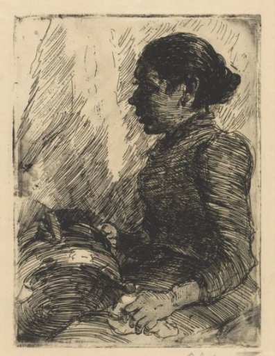 Girl scrubbing a pot