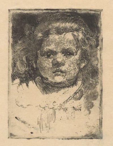 Portrait of M.A. van Houten as a Child with Curly Hair