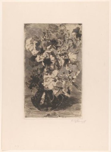Petunias in a Pitcher