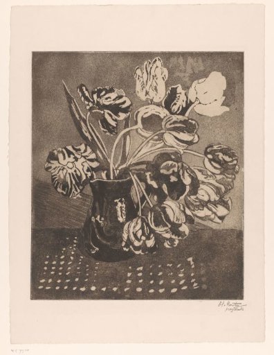 Tulips in a Pitcher