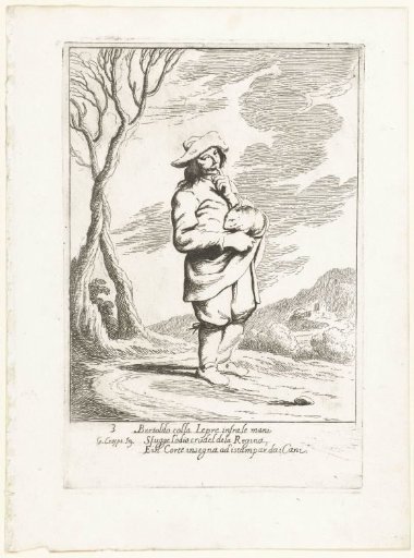 Bertoldo with a Hare