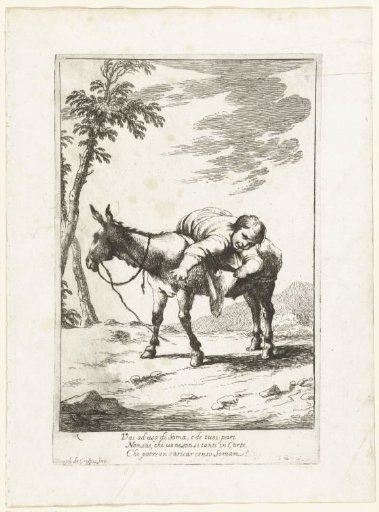 Bertoldino on a Donkey