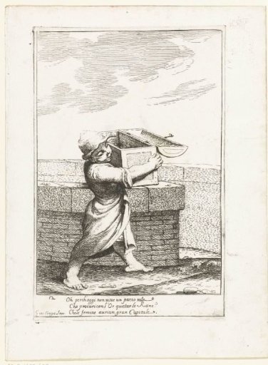 Bertoldino Throws His Money Chest into the Pond