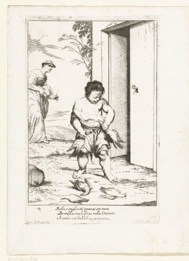 Bertoldino Ties Two Geese to His Belt