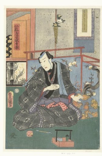 Actor in his dressing room