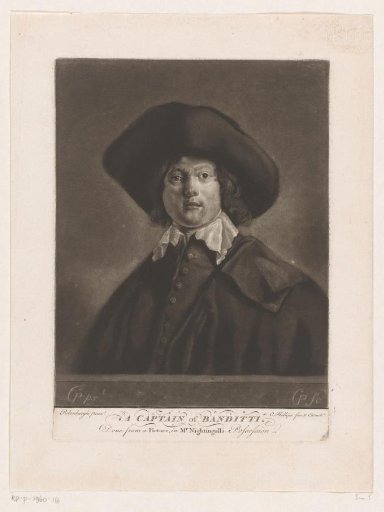 Portrait of an unknown man with a hat
