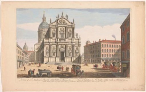View of the church of Sant'Andrea della Valle in Rome