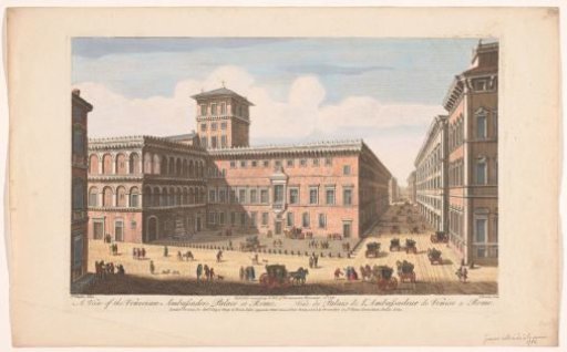 View of the Palazzo Venezia in Rome