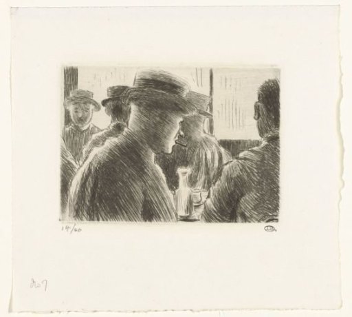 Men in a café