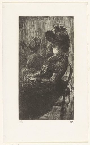 Lady in a café