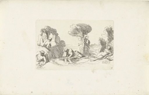Resting bacchantes