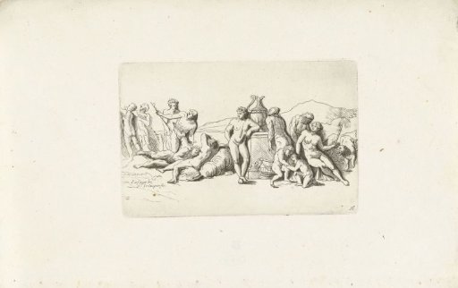 Bacchantes with a wine jug