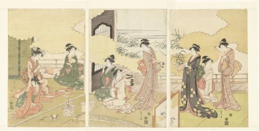 Women in an open-air room