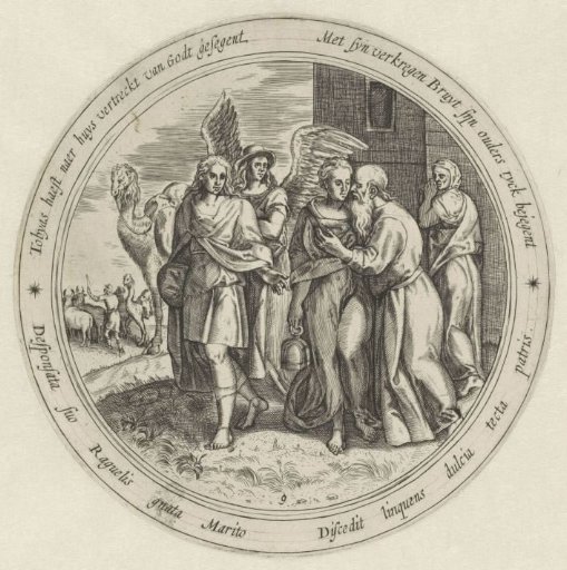 Tobias, Sarah, and the Angel Take Leave of Raguel and Edna