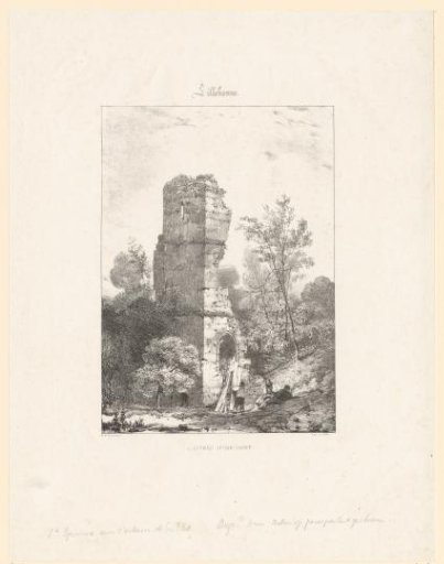 View of the Ruin of Château d'Harcourt