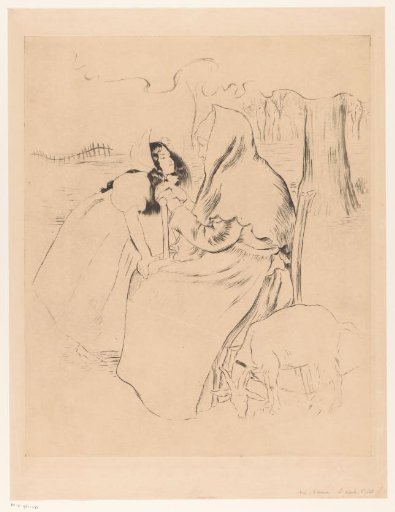 Girl with an Old Woman