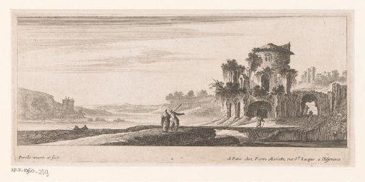 Landscape with ruin
