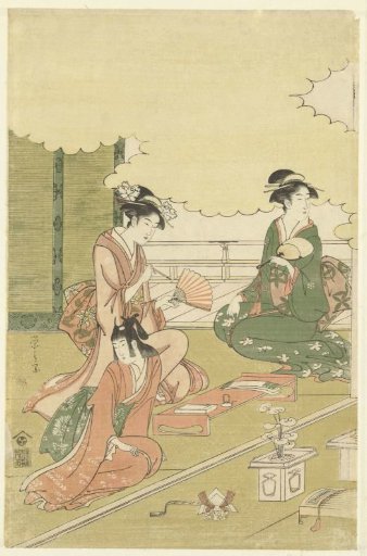 Women in an open-air room