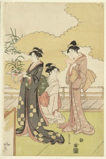 Women in an open-air room