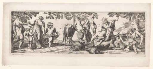 Resting Silenus and His Retinue in a Landscape