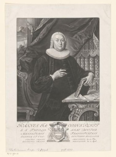 Portrait of Johann Jakob Plitt