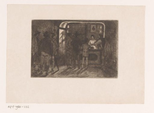 Seven men in a tavern