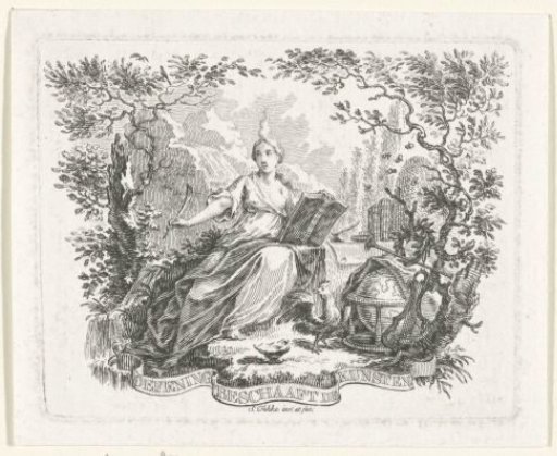 Personification of the practice of the arts
