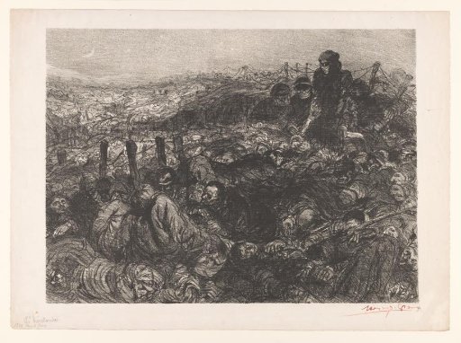Battlefield with Fallen Soldiers