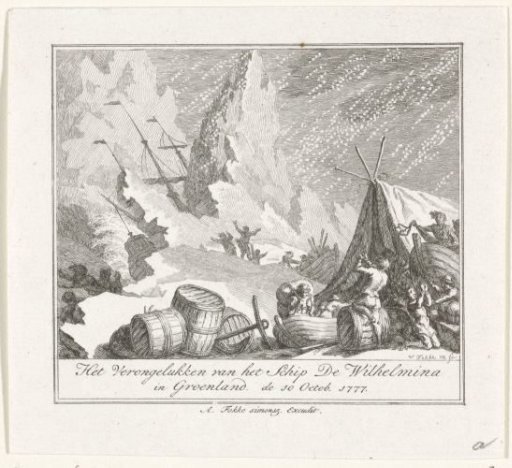 Disaster of the ship De Wilhelmina in Greenland, 1777