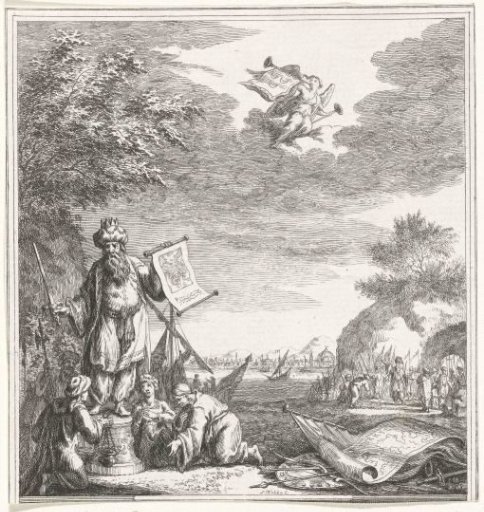 Unknown leader of the Turks on a pedestal