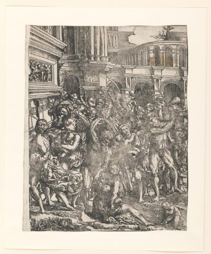 Massacre of the Innocents in Bethlehem (right panel)