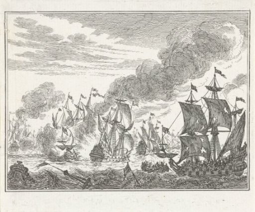 Naval Battle with Sinking Ships