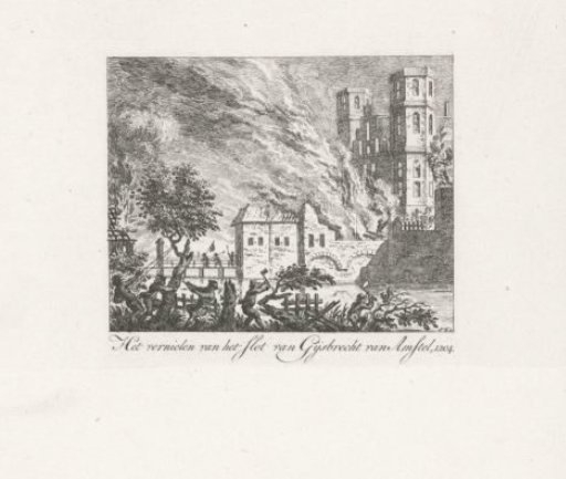 Destruction of the castle of Gijsbrecht II of Amstel, 1204