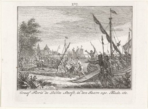 Death of Floris III during the Third Crusade, 1190