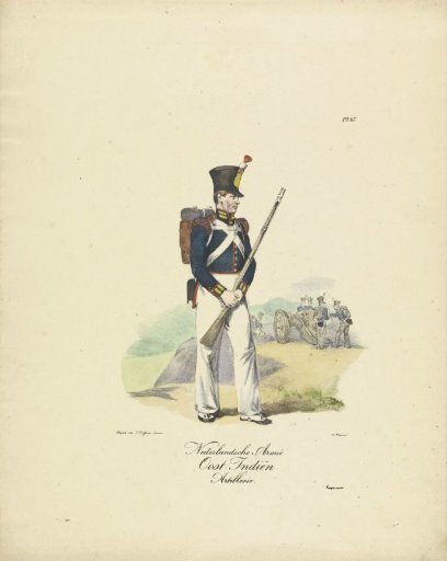 Artillerist of the Netherlands Indian Army, 1820-1825