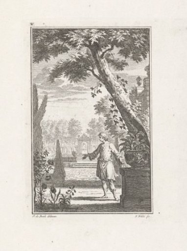 Man in a garden