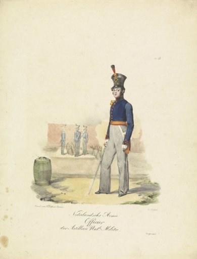 Artillery officer, 1820-1825