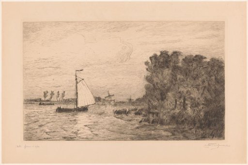 View of the Vecht near Weesp