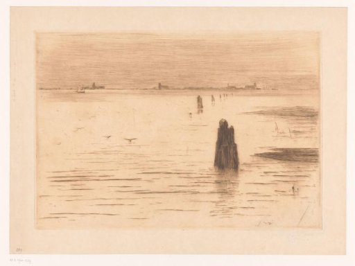 View of the Lagoon of Venice near Chioggia
