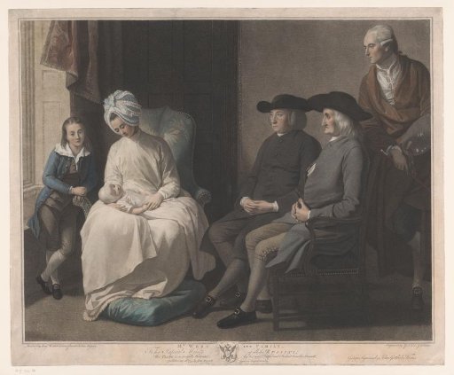 Portrait of Benjamin West with his family