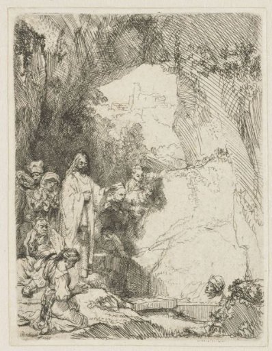 The raising of Lazarus: small plate