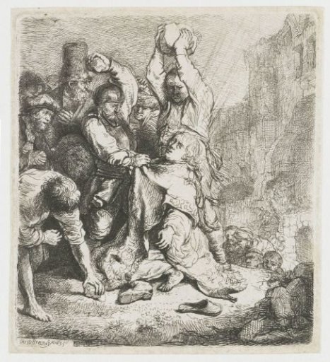 The stoning of St Stephen