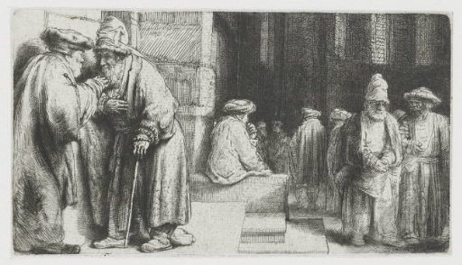Jews in the synagogue