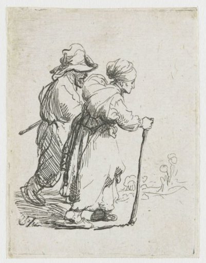 Two tramps, a man and a woman