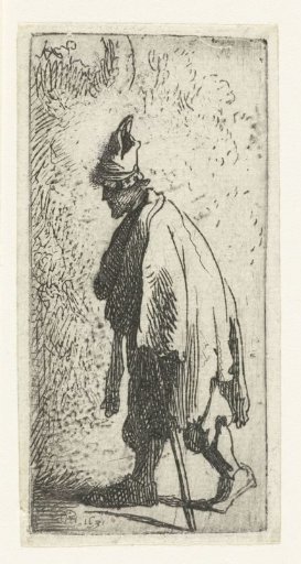 Beggar with a staff