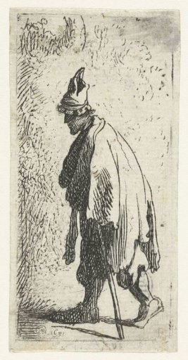 Beggar with a staff