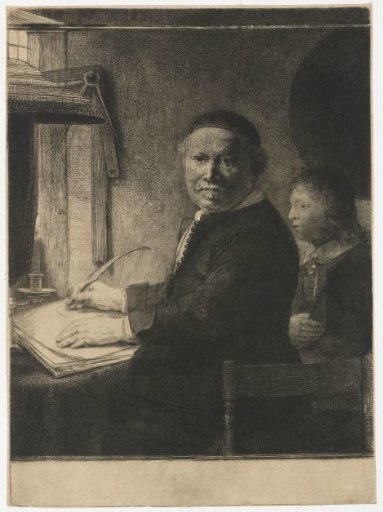 Lieven Willemsz. van Coppenol, writing master: the smaller plate