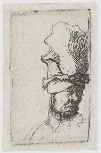 Head of a Man in a High Hat