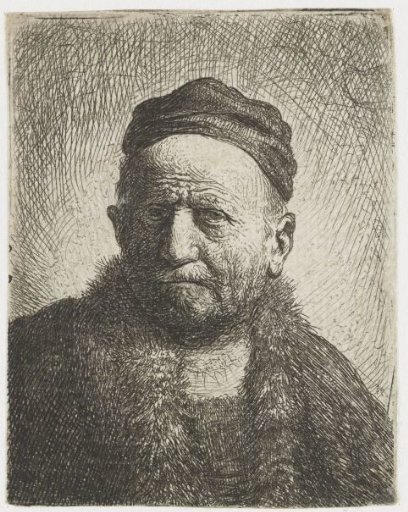 Man wearing a close cap: bust (the artist's father?)