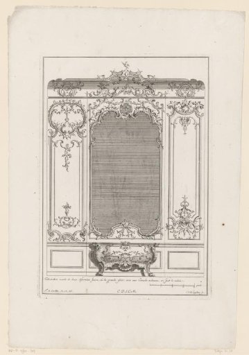 Panels with mirror and commode